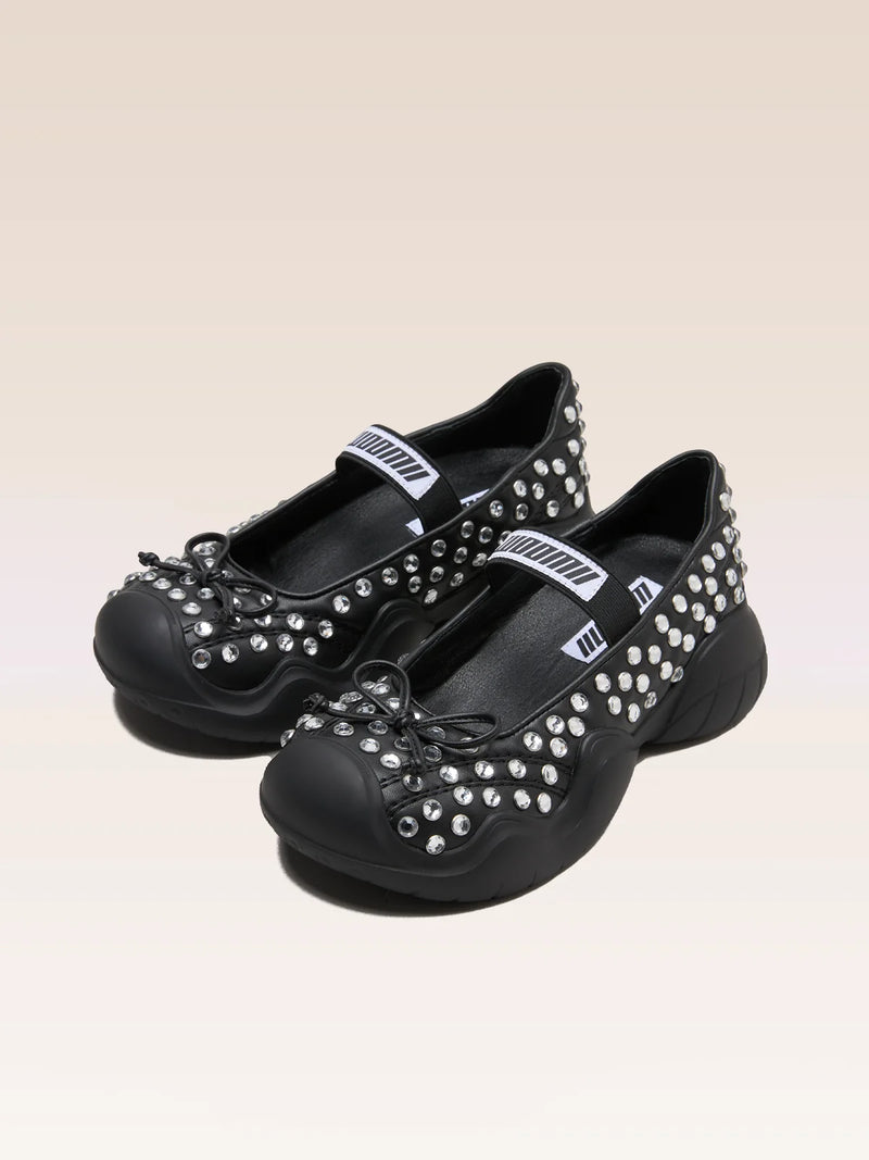 AUDREY BLACK RHINESTONE