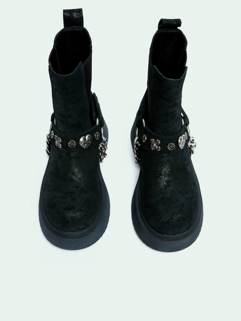 KAIA BLACK DISTRESSED