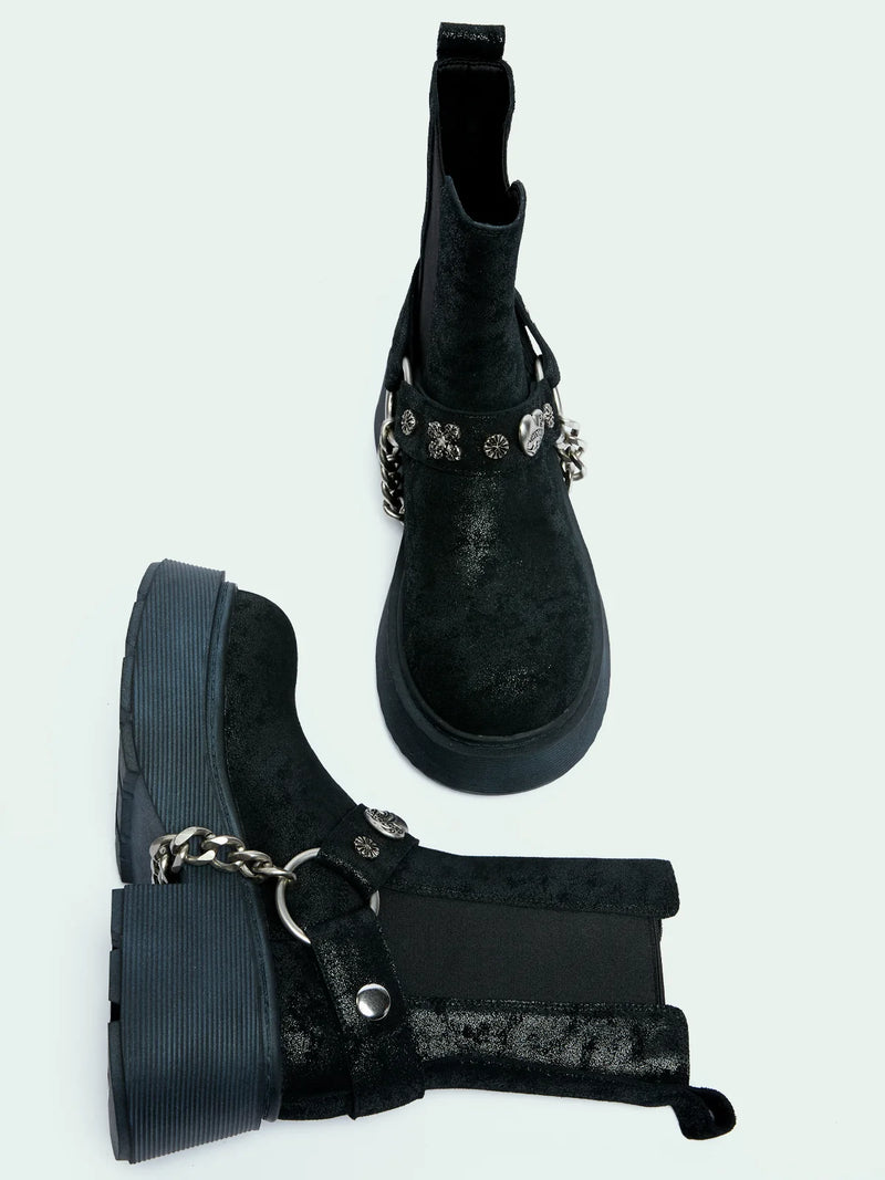 KAIA BLACK DISTRESSED