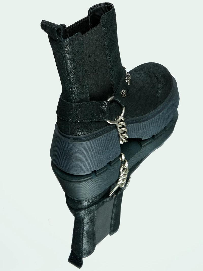 KAIA BLACK DISTRESSED