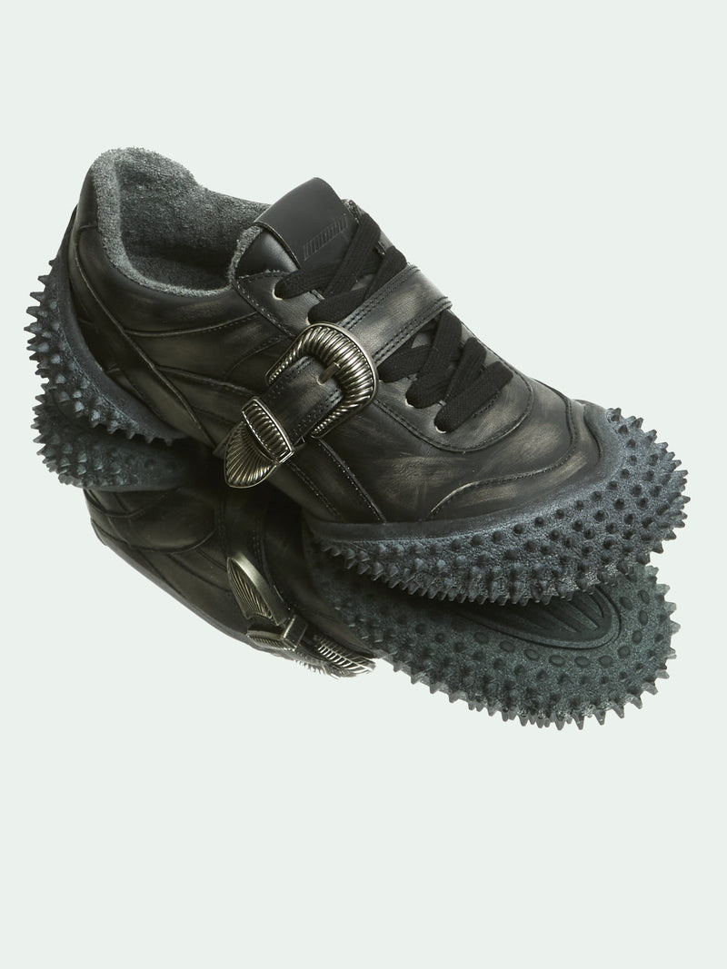 YUKI BLACK DISTRESSED