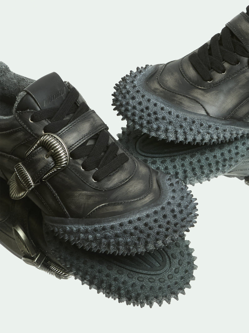 YUKI BLACK DISTRESSED