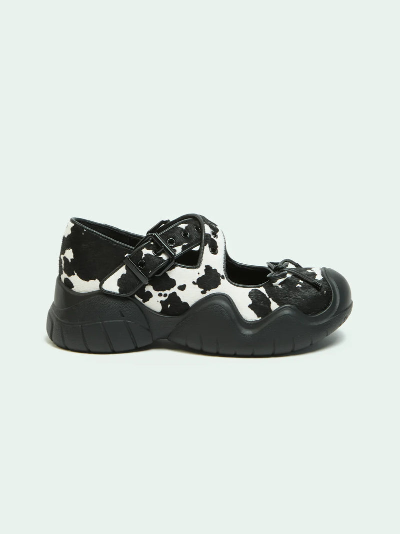 ANYA COW PRINT PONY