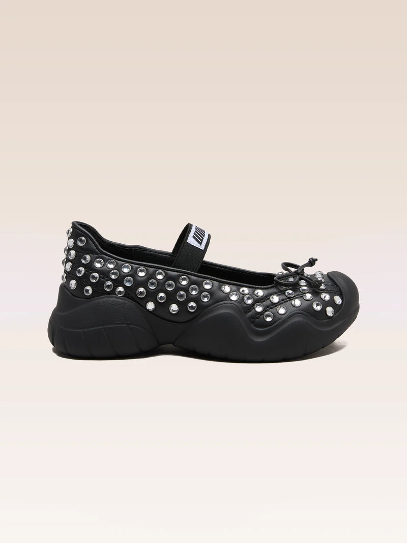 AUDREY BLACK RHINESTONE