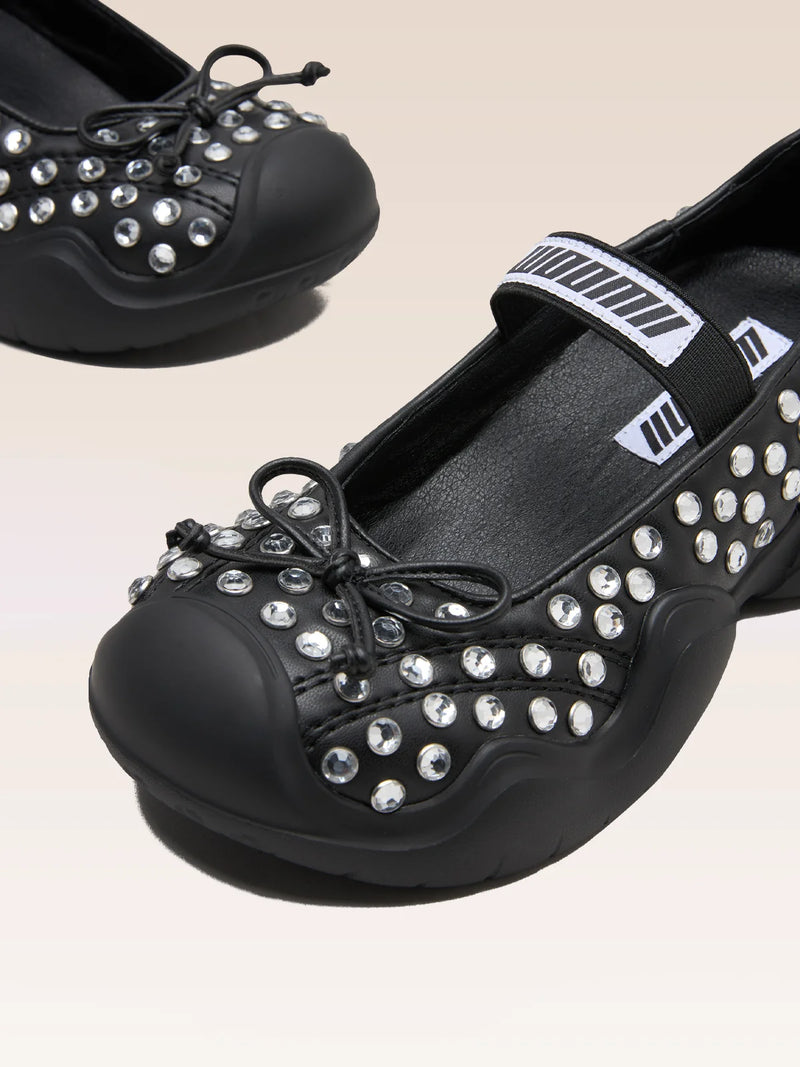 AUDREY BLACK RHINESTONE
