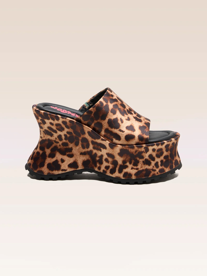 COLETTE LEOPARD SATIN