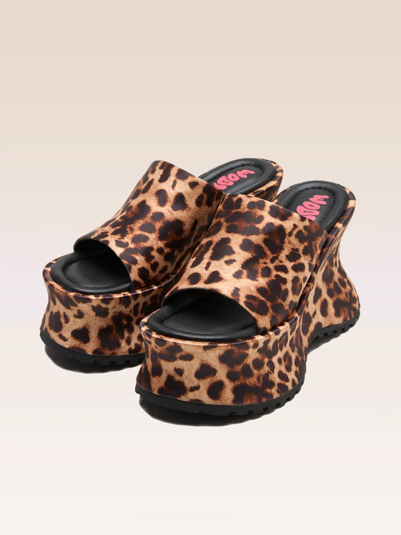 COLETTE LEOPARD SATIN