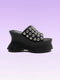 COLETTE BLACK NAPPA STUDS