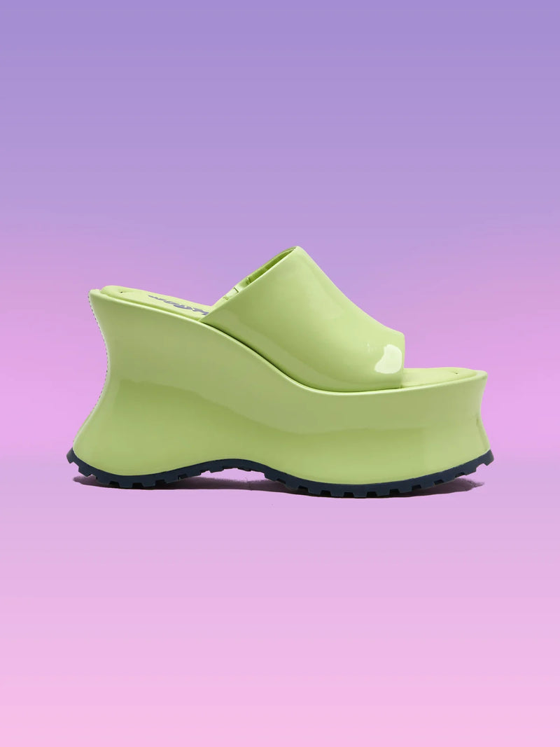 COLETTE LIME CRINKLE PATENT