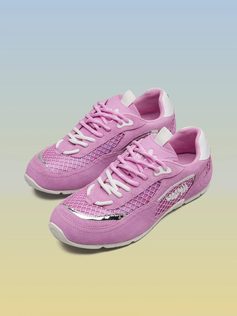 MAURINE PINK COW SUEDE