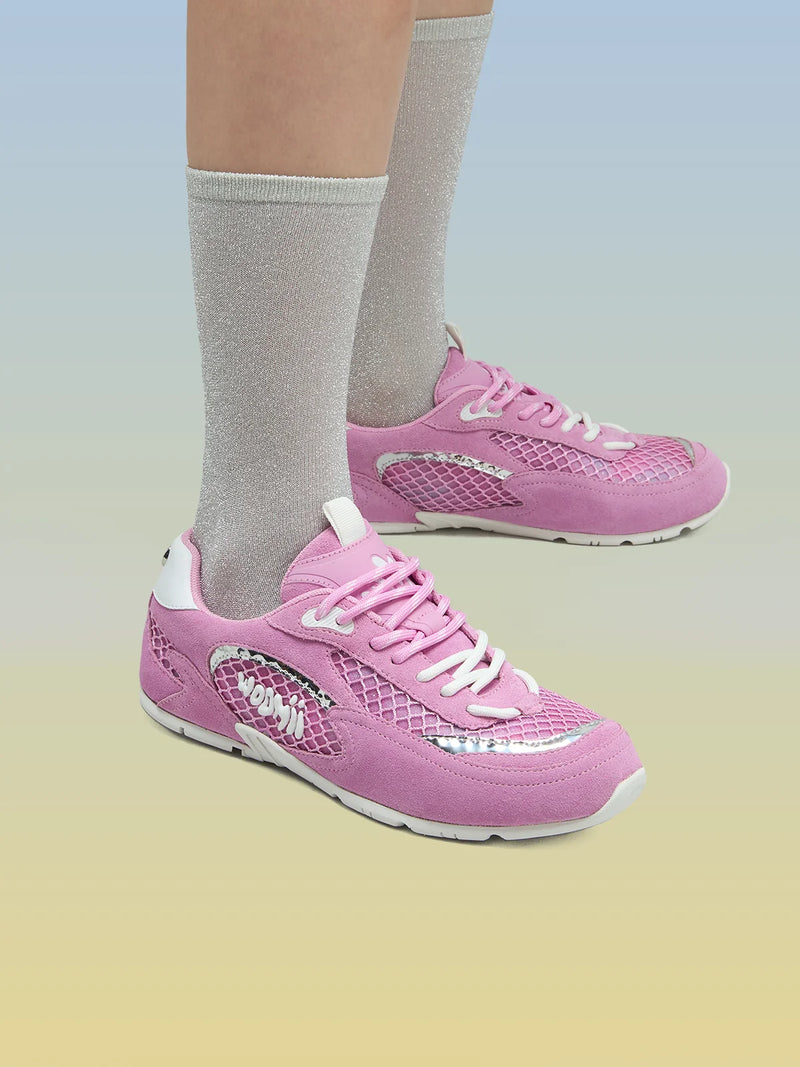MAURINE PINK COW SUEDE