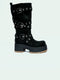 REINA BLACK DISTRESSED
