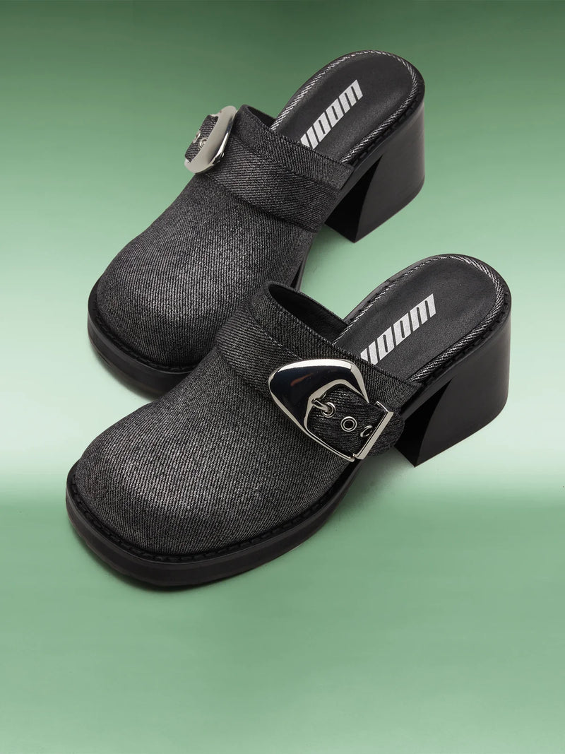 TAMIA SILVER COATED DENIM