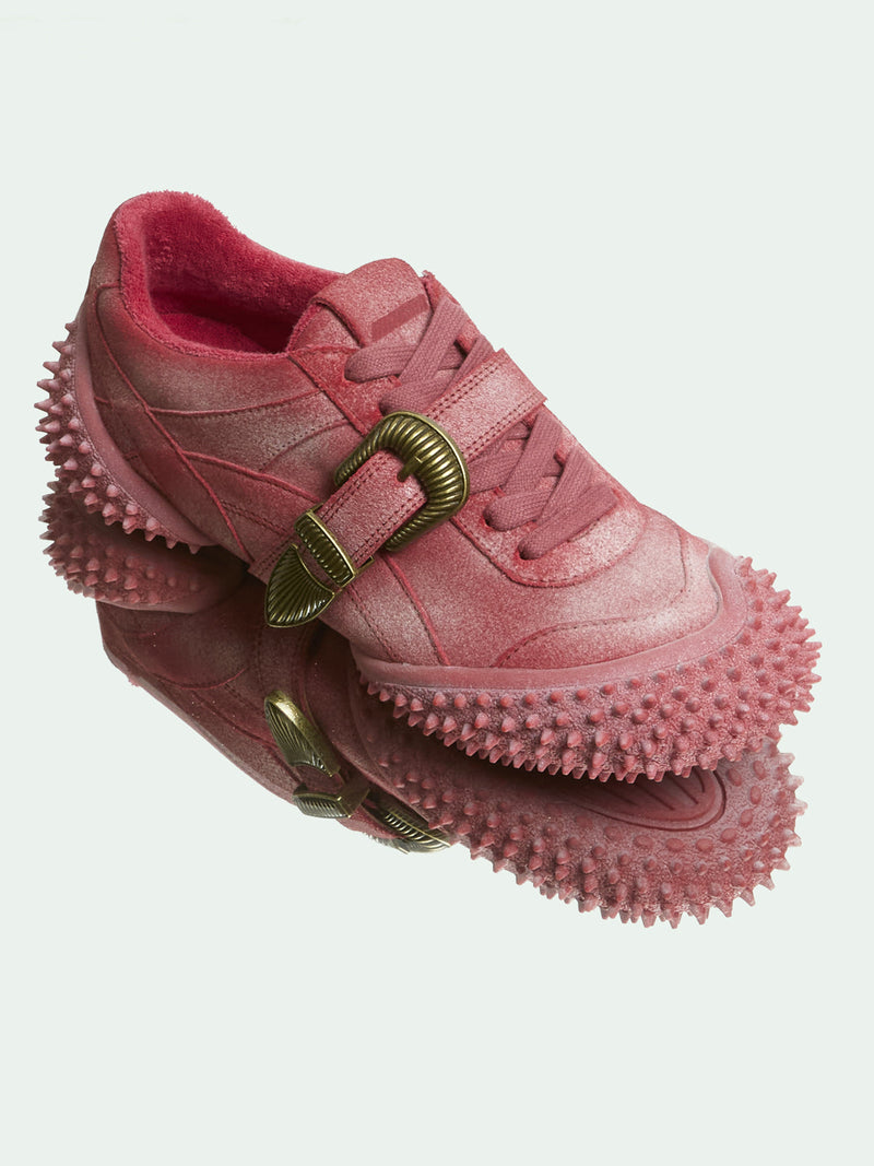 YUKI RED DISTRESSED