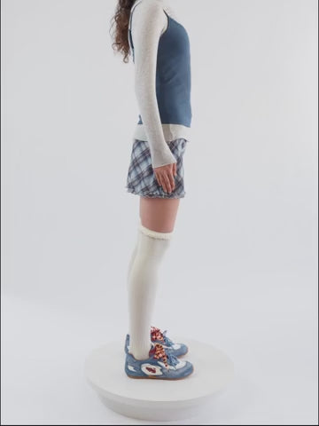 MAURINE BABY BLUE DISTRESSED