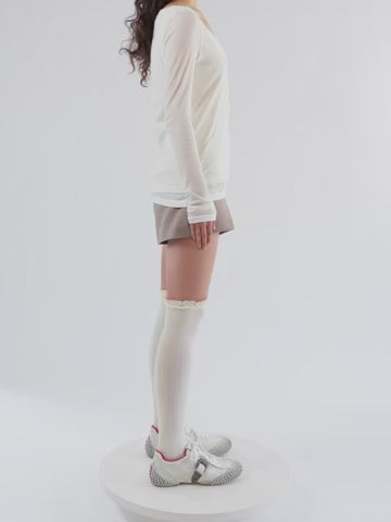 YUKI WHITE DISTRESSED