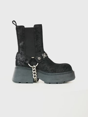 KAIA BLACK DISTRESSED